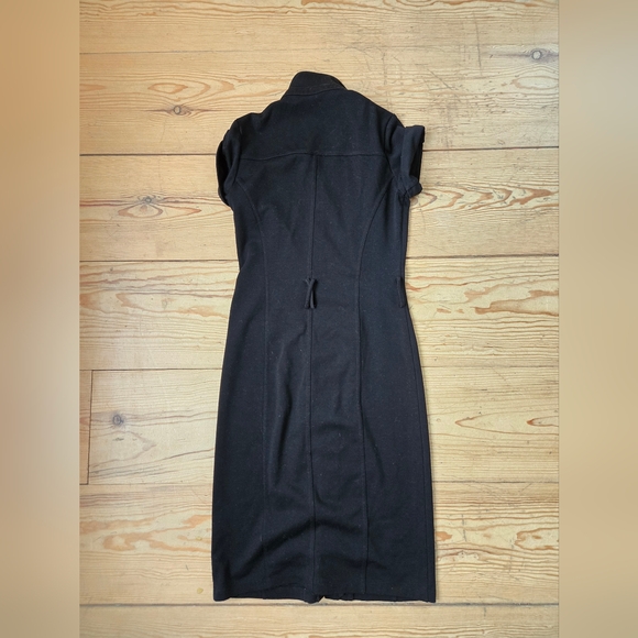 Suzy Shier Black Button Front Shirt Dress Small - Picture 2 of 4
